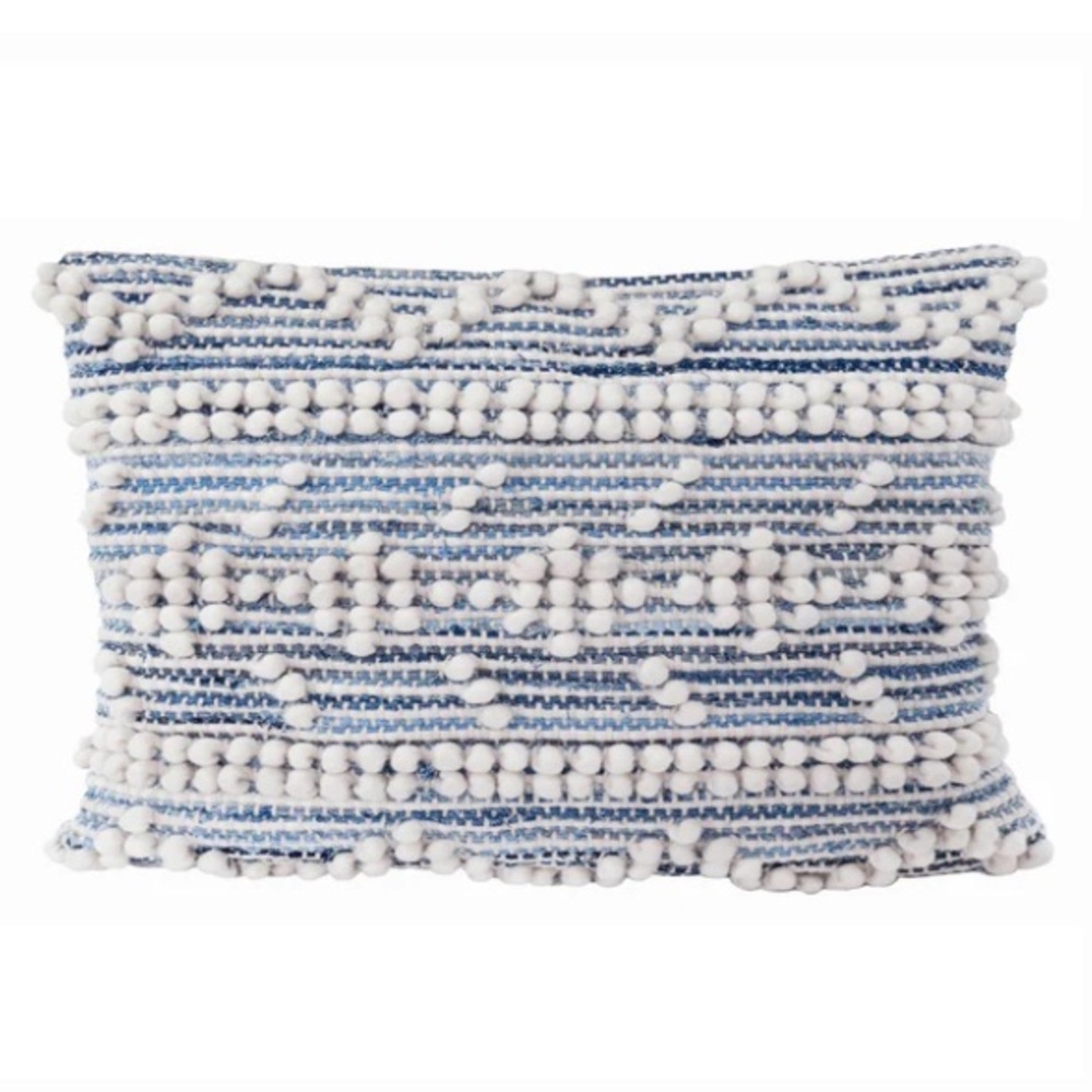 Anaya Handwoven Recycled Denim Pillow Cover 14X20